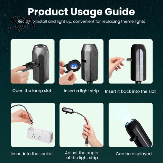 Декоративное освещение для стены, проектор с питанием от USB, ночник, гибкая шея на 360 градусов, рождественский светодиодный светильник «Звездное небо» для потолка, для помещений, спальни,