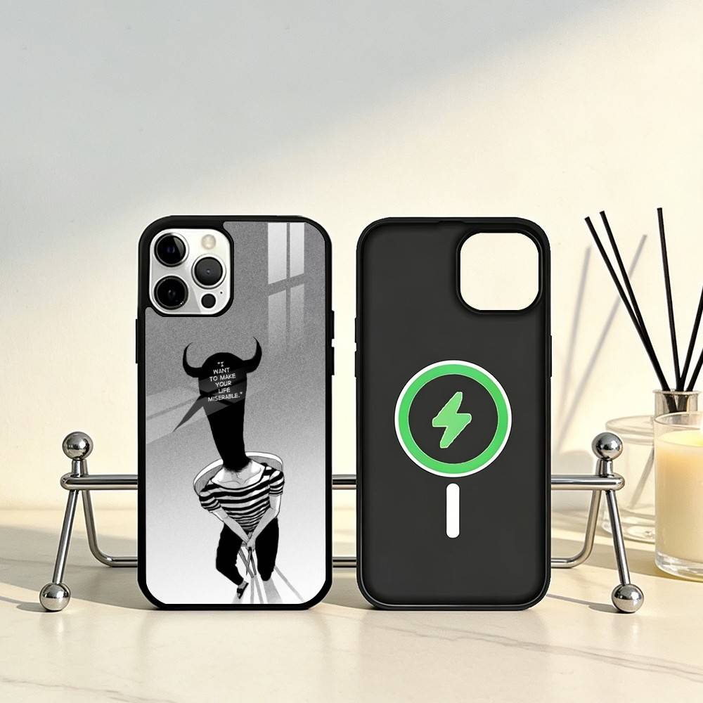 Goodnight O-Oyasumi P-Punpun Phone Case For iPhone17,16,15,14,13,12,11 Plus,Pro Max Magnetic For Magsafe Wireless Charging