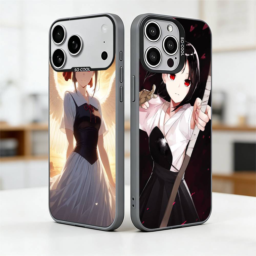 Чехол для телефона Кагуя Синомия Для iPhone 17,16,15,14,13,12,11 Plus,Pro Max,XS,Красочный Серебристый Черный Чехол