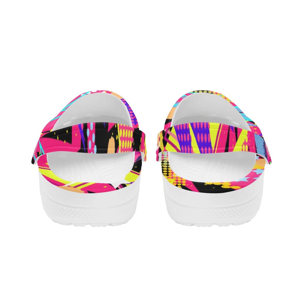 Colorful Printed EVA Garden Clogs Unisex Breathable Slip On Shoes for Beach Pool Home Bathroom Summer Walking Home Garden Use