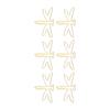 100Pcs Paper Clips Dragonfly Shaping Large Cute Jumbo Wide Paperclips Non Skid Metal Office Supplies