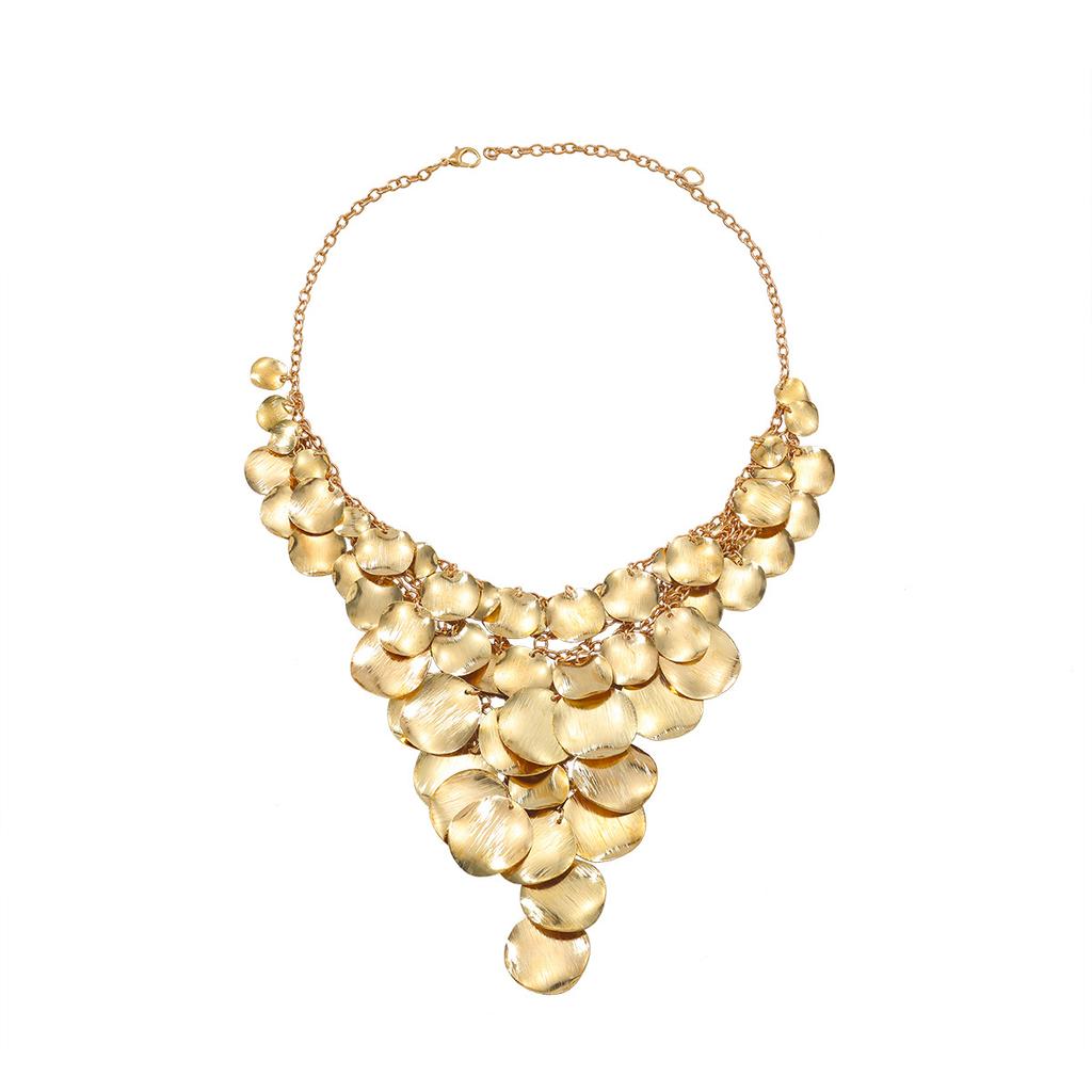 Exaggerated Multi-layer Long Beach Vacation Style Alloy Necklace Bohemian Style Women's Necklace