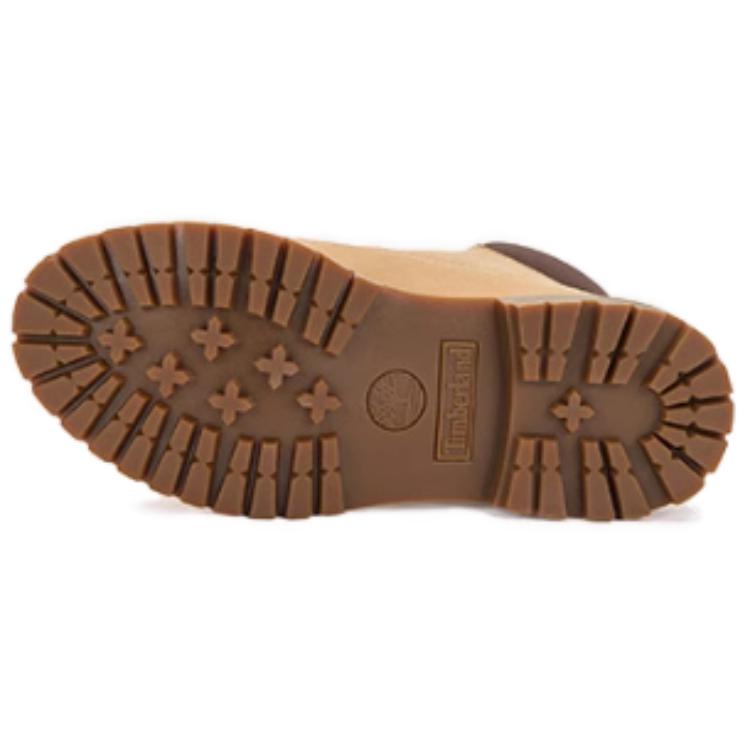 Timberland Кожаные теплые водонепроницаемые удобные универсальные короткие уличные ботинки женские светло-бежевые A2R3K