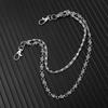 A Harajuku Style Street Hip-Hop Jeans Chain with Personalized Punk Style Double-Layer Waist Chain for Men and Women Accessories
