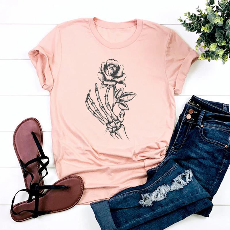 Halloween Thanksgiving Hexenbiest Print ShortSleeved TShirt Aesthetic Graphic Harajuku Top for Women