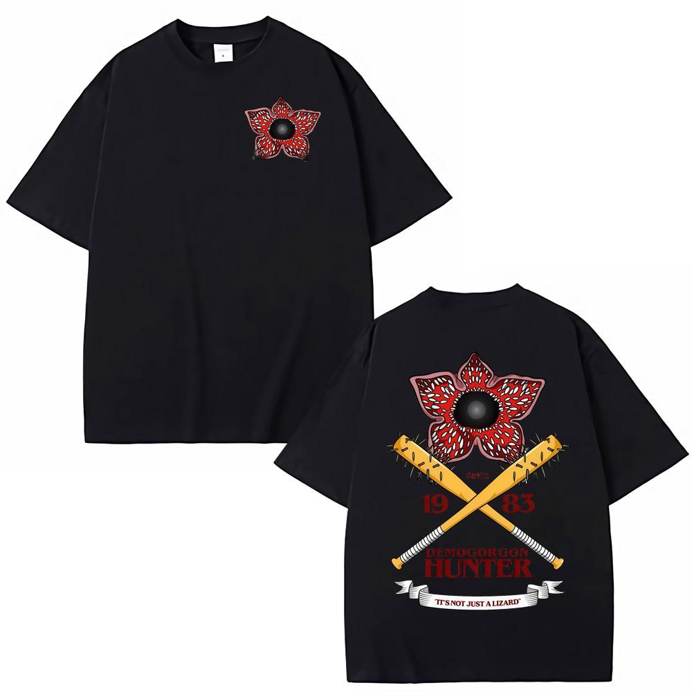 Eddie Munson The Demogorgon Tshirt Cannibal Flower Monster Graphic Print T Shirt Men Women Clothing Cotton Casual Tshirts Tops