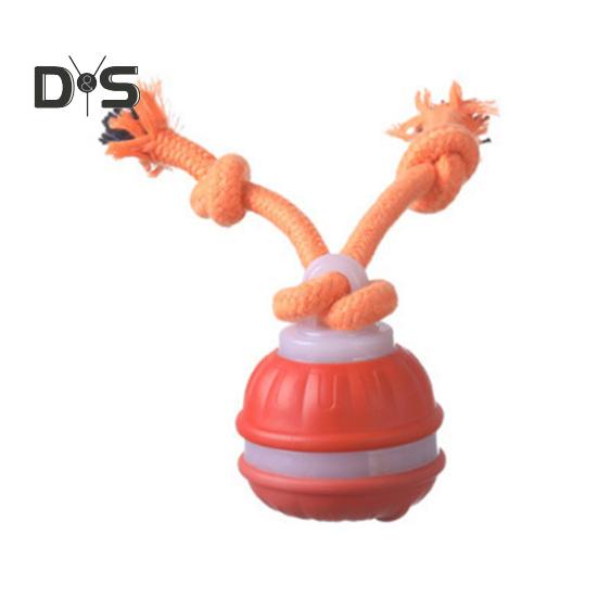 Умная автоматическая игрушка для собак с движущимся мячом и пищащим датчиком движения, компактный дизайн, зарядка через USB, интерактивная катящаяся игрушка для домашних животных