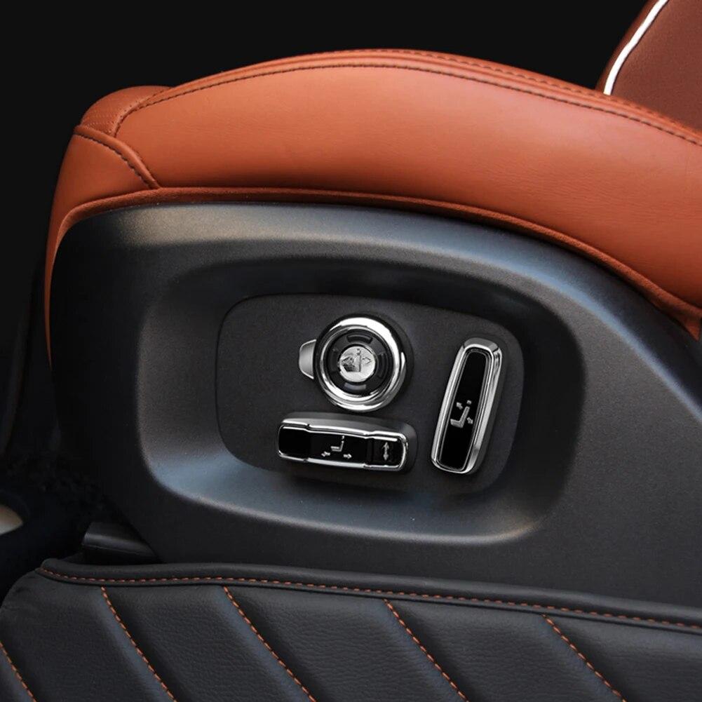 Накладка на кнопку регулировки автомобильного сиденья для Land Rover Discovery 5 L462 Discovery Sport Range Rover Vogue L405 Sport Evoque 16-17