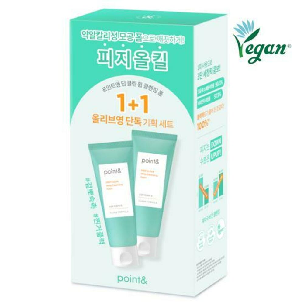 POINT& Очищающая пенка Deep Clean Whip 120 г 1+1 Специальный набор