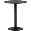 Dining Table, Round Kitchen Table with Steel Base for Living Room, Dining Room, 60 x 60 x 72cm, Black