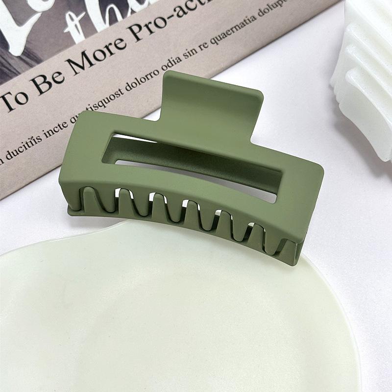 Корейская заколка для волос женская «Акула» высокого класса с матовым покрытием - Однотонная, Большого размера