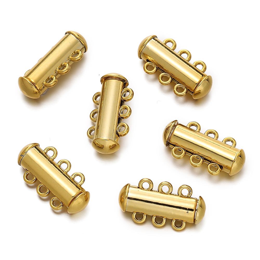 5pcs/lot 2/3/4/5/6 Rows Metal Magnetic Clasps for DIY Connectors Slide Clasps Bracelet Closure Necklace Clasp Jewelry Making