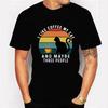 Short Sleeve Tees Men's T-shirt I Like Coffee My Cat T Shirt Graphic Tshirt Harajuku Streetwear Fashion Trend Men's Brand Shirts