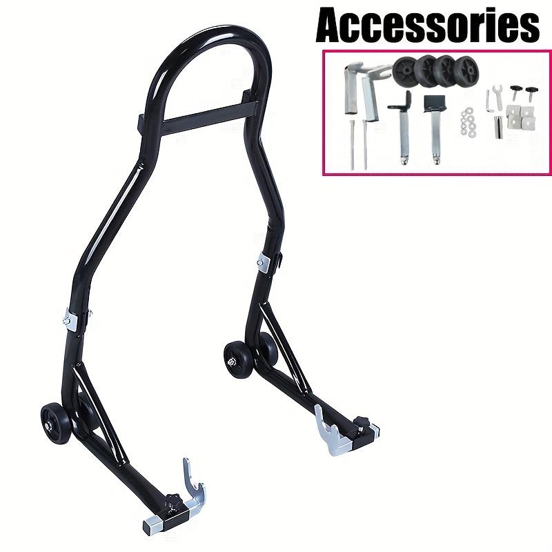 2pcs Motorcycle Rear Wheel Support Brackets Adjustable Heavy Duty U Shaped Metal Frame Motorbike Motorcycle Accessories
