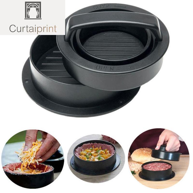Пресс для гамбургеров из АБС-пластика, пресс для гамбургеров круглой формы с антипригарным покрытием, котлеты от шеф-повара, мясо для гамбургеров, говядина, гриль, пресс для гамбургеров, форма для приготовления пирожков