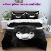 Black white animals Pattern Bedding,Quilt Set Quilt Cover Pillowcase Home Birthday Gift (1*duvet cover+2*pillowcase,without core)