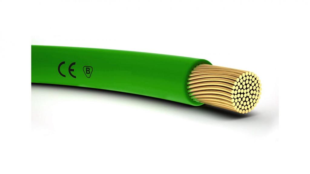 Installation cable H05V-K (LgY) 0.75 green /100m/