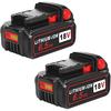 6,5 Ач 18 В Замена для аккумулятора Milwaukee M-18 2 шт. Черный