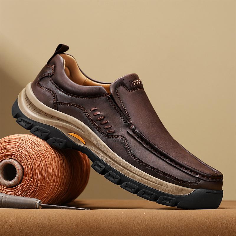 Модные мужские повседневные слипоны в винтажном стиле, стильные трендовые кроссовки для хайкинга, нескользящие спортивные лоферы, удобная мужская трекинговая обувь