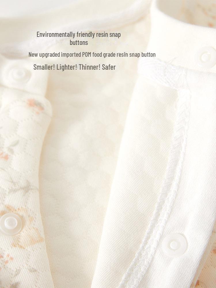 Quilted Baby Jumpsuit - Warm Spring/Autumn Romper for Newborns - Thick Winter Suit