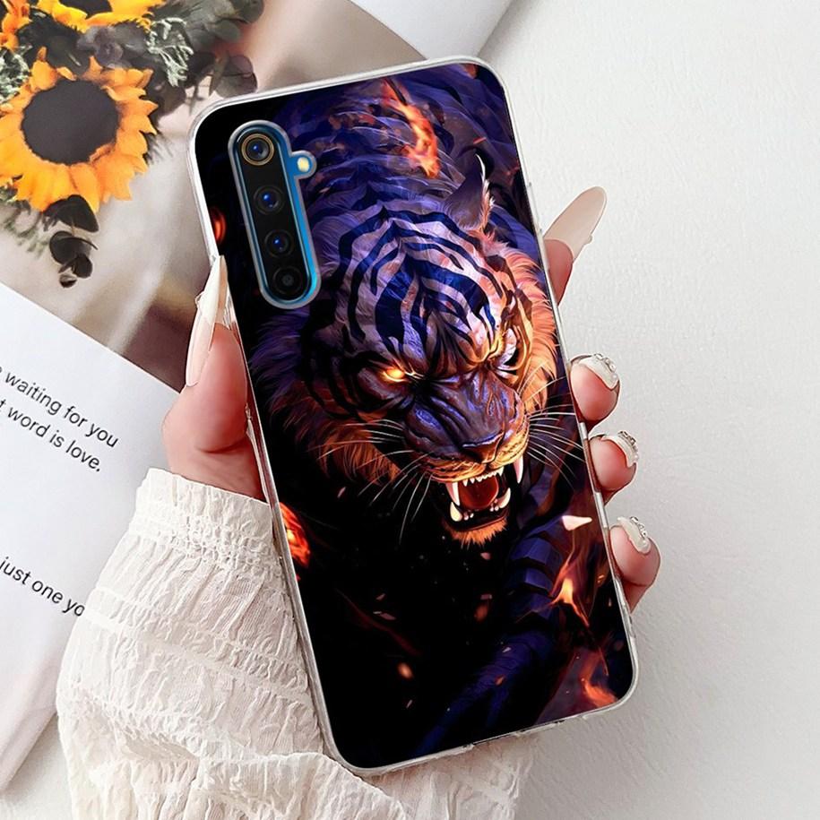 Чехол для Realme 6 Pro RMX2061 Мягкий Силикон Мультяшный Чехол для Телефона Для OPPO Realme 6 Pro Чехол Realme6 Realme 6 Pro 6i 6S 6Pro Coque