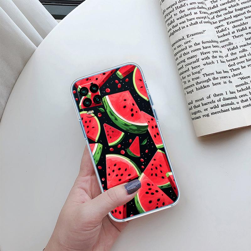 RA8 Cartoon Fruit Watermelon Case for Motorola E13 E15 E20 E22 E22I E22S E30 E32 E40 E7 E7I G Plus Power Play Stylus G22 G14
