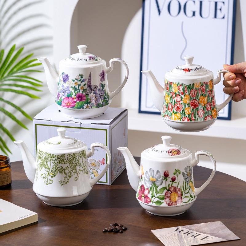 Керамический Чайник Для Заваривания Чая Бытовой Высокотемпературный Здоровый Чайник Одиночный Чайник Для Заваривания Чая Китайский Чайник Старомодный Прохладный Чайник Фарфор