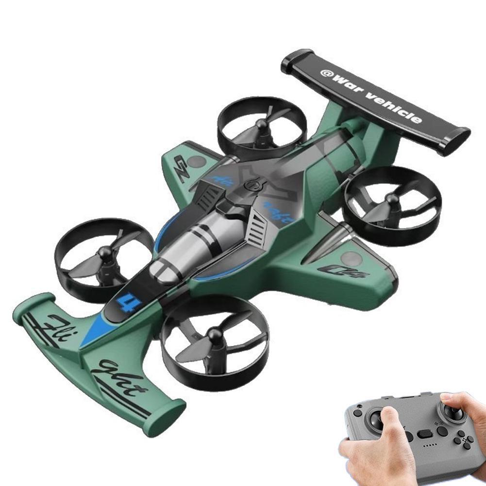CZ04 2-in-1 Land-Air Dual-Use RC Quadcopter Drifting Toy Car 2.4G Remote Control Drone Model with 360 Rotation for Aircraft Toys