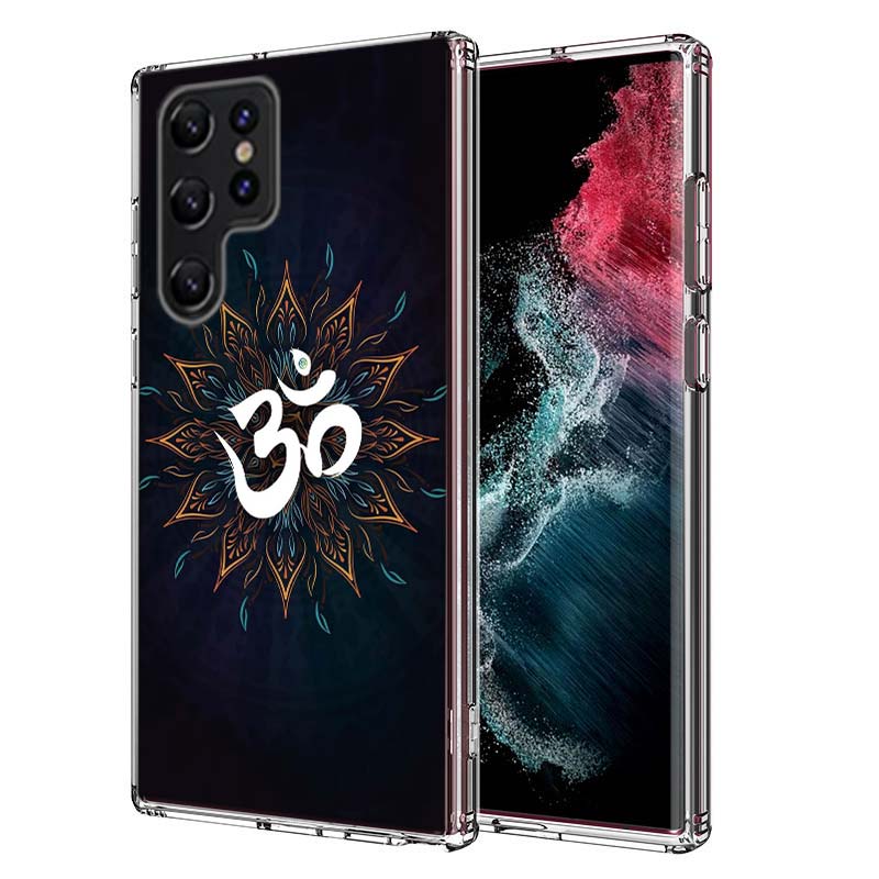 Om Symbol Meditation and Creativity Capa Phone Case For Samsung S26 Ultra S25 Edge Galaxy S23 S21 S20 S24 FE S22 S10 Plus Cover