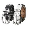 Metal Chic PU Belt Rivert Gradient Imitation Cow Belt New Y2K Jeans Decoration  Jeans Decoration