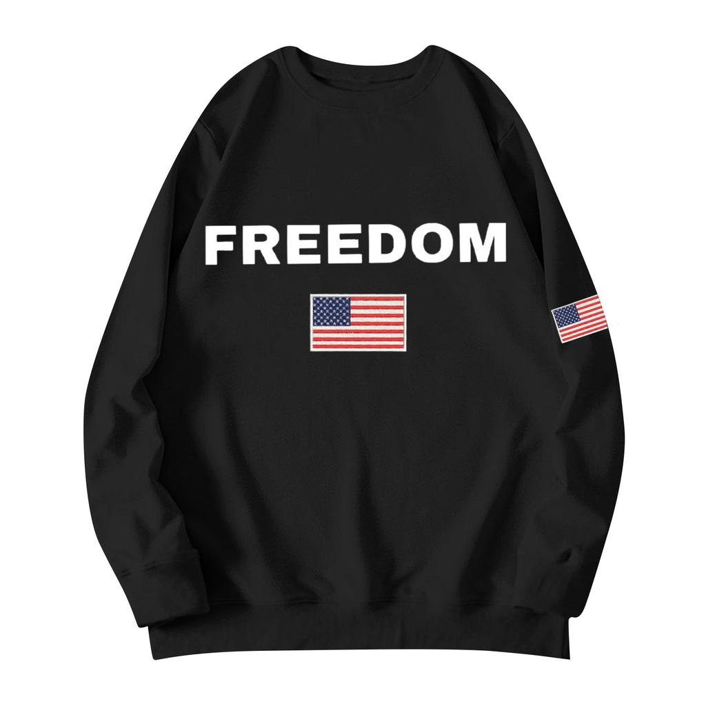 Unisex Printed Round Neck Long Sleeved Loose Fitting Long Sleeved Casual Long Sleeved Top Hoodie