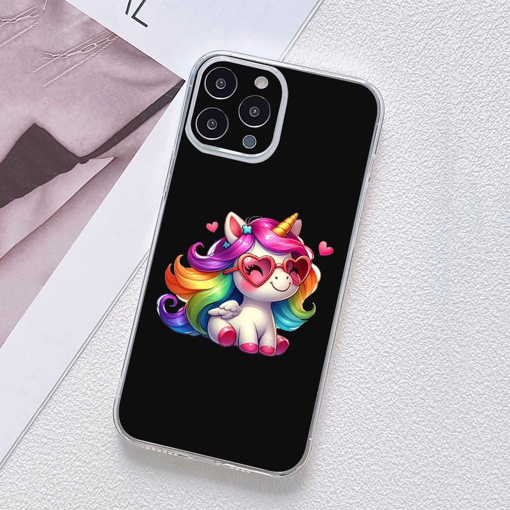 Rainbow Unicorn Anime Cartoon Horse Phone Cover for Motorola Moto G13 G14 G53 G54 G62 G72 G82 G84 E13 E20 G42 G32 G23 G22 Case