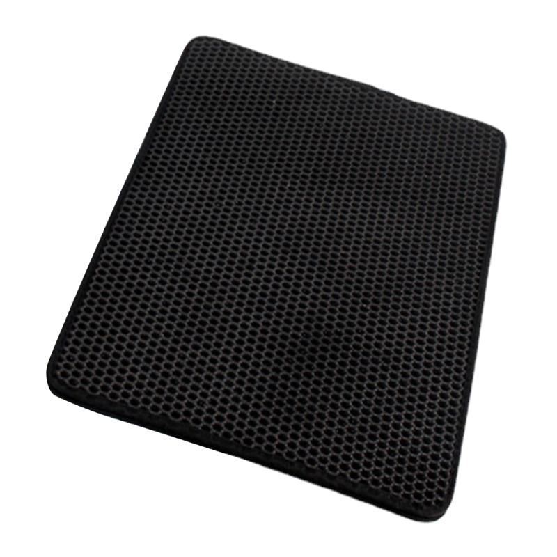 Cats Litter Mat Double Layer Washable Trapping Mat Scatter Control Easy to Clean Fits Under Litter Box, Litter Free F