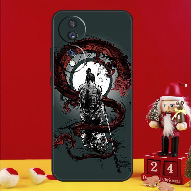 Япония Чехол Самурай Ниндзя Для Honor Magic 7 6 8 Pro Honor Win X9a X9b X9c X9d X8c X8b 50 70 90 200 400 Lite Обложка