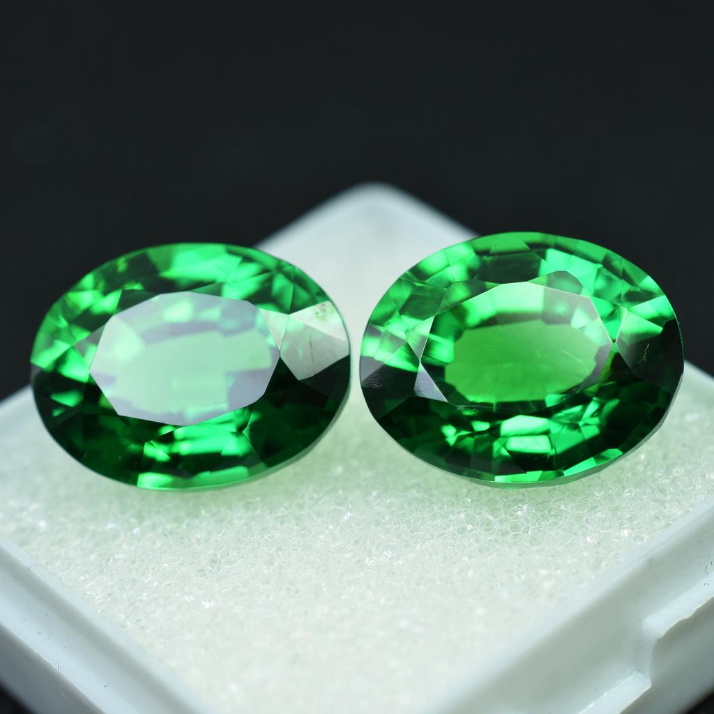 20 Ct Natural Tsavorite Garnet Loose Gemstone Quality Eye Clean Green Oval Shape