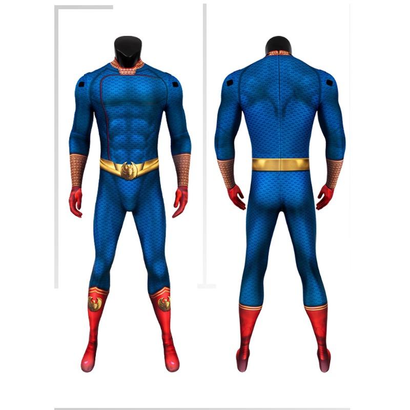 Homelander Jumpsuit with Cloak Cosplay, The Boys Classic Hero Stage Costume