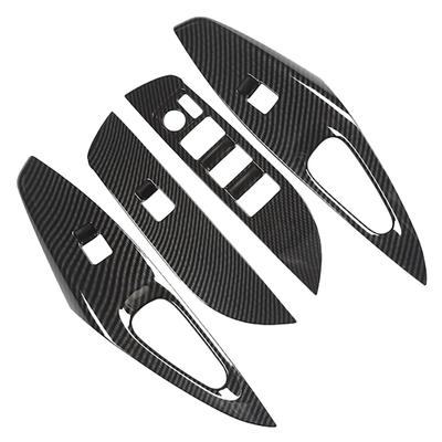 Углеродное волокно LHD дверь, окно, стекло, переключатель управления подъемником, панель, накладка для Toyota Corolla, аксессуары