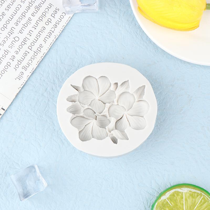 1 шт. силиконовая форма в форме цветка Gardenia Plumeria Rubra мыло помадка формы DIY торт желе шоколад украшения инструмент для выпечки