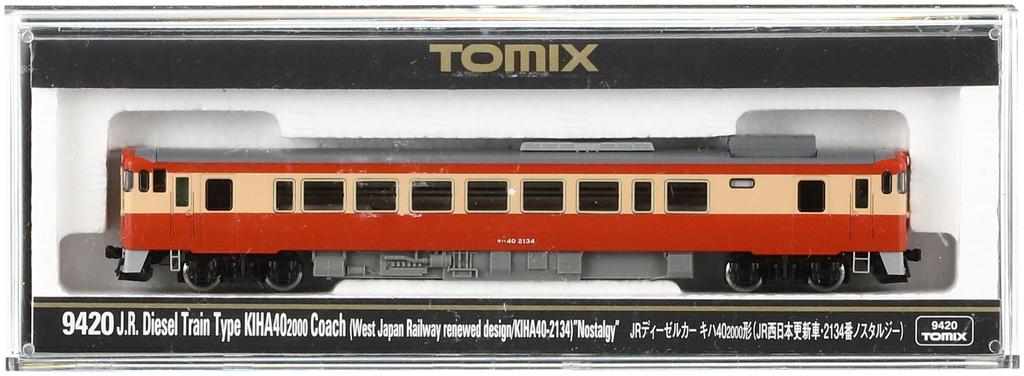 TOMIX N gauge Kiha 40 2000 JR West обновленный вагон №. 2134 Ностальгия 9420 Железнодорожная модель Поезд
