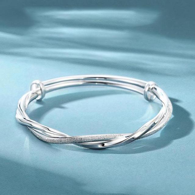 ANENJERY Серебряный цветной браслет Lucky Bell для женщин, винтажный элегантный ювелирный аксессуар