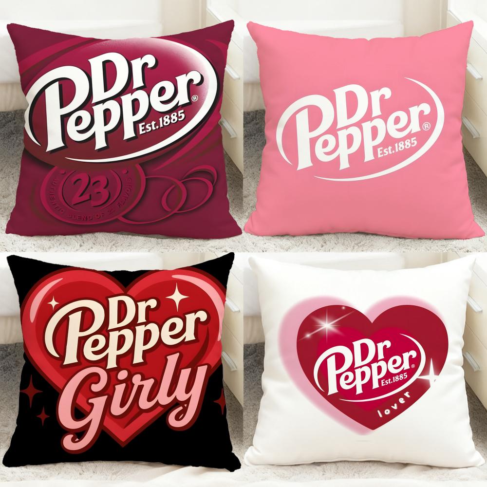 Чехол на подушку D-Dr Pepper Удобный двусторонний чехол для подушки Идеально подходит для автомобиля, дивана, спальни и многого другого