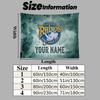 Custom Name Leeds Rhinos Printed Tapestry – Wall Hanging for Bedrooms, Dorms, and Home Decor