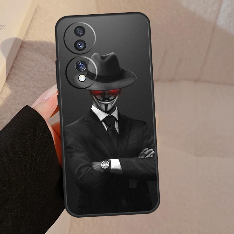 Мужской костюм рубашка галстук для Honor 90 70 50 Lite Magic 5 Pro 8X 9X чехол для телефона Honor X8a X9a X7a X6a X9 X7 X8 X9b