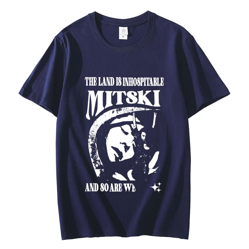 Singer Mitski Album Art Graphic T Shirts Unisexs Unisexs Fashion Vintage Aesthetics Tshirt Casual Comfort Pure Cotton Tshirts