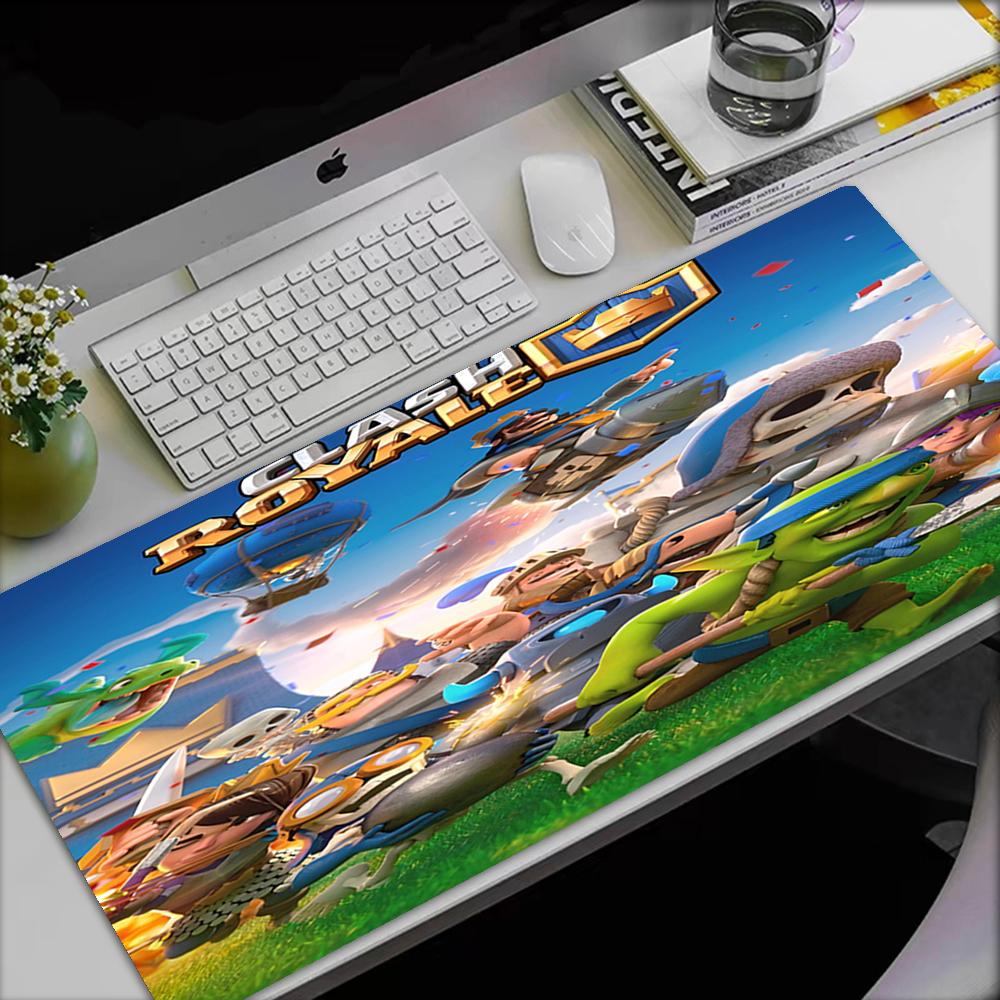 Коврик для мыши в стиле Clash Royale, Нескользящая резиновая основа, Многофункциональный элемент декора для офиса и дома, Идеально подходит для персонализации рабочего места.