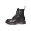 Dr.Martens 1460 Ботинки на шнуровке с пряжкой из кожи Pull Up 'Черный Серебристый' Унисекс 31033001