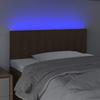 VidaXL LED Headboard Bedroom Furniture Single Bed Accessory Headboard Interior Dark Brown 3121827