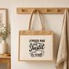 Sac Cabas Jute avec Poche J’peux pas je suis Instit J'peux pas minimaliste | Toile de Jute et Coton 21 L Fond Plat Anses 65 cm