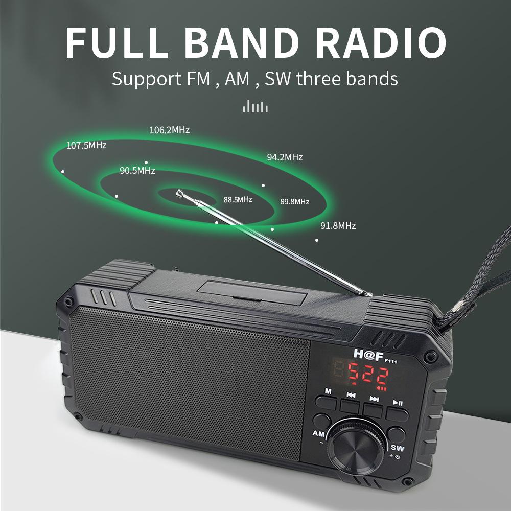 FM-радио Bluetooth 5,0 динамик портативное мини-радио для пожилых людей HiFi TF/USB MP3-плеер поддерживает запись в наушниках