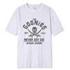 Футболка The Goonies Never Say Die Хлопковая одежда Смешные футболки с коротким рукавом и круглым вырезом Взрослые футболки Большие дышащие футболки